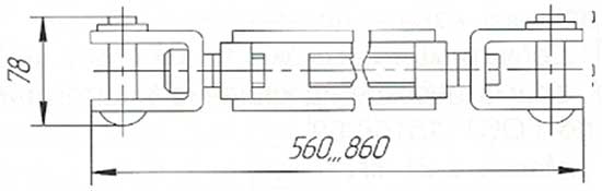 Габаритные размеры муфты НМ-300